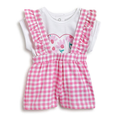 Girls White T-shirt with Short Pants